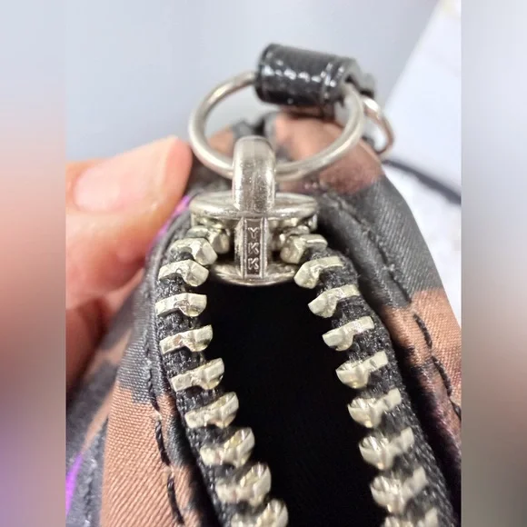 Coach F25282 Purple Ocelot Nylon Tote with Patent Leather Trim Shoulder Bag - Picture 16 of 17